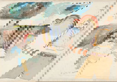 Joseph Shepler Watercolor 1971
