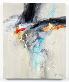 Jan Sitts Abstract Painting on Canvas
