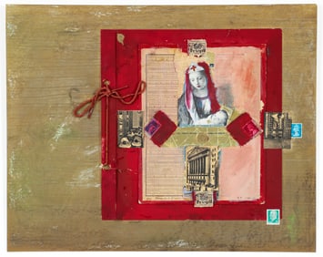 Contemporary Collage Signed by G. T. 1991