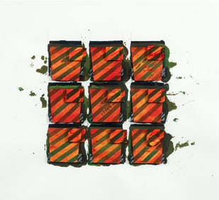 Peter Wargo mixed media construction Static Cluster