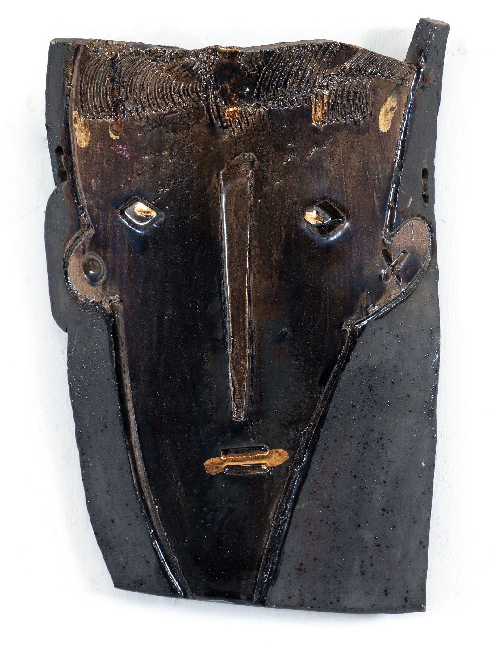 Ceramic Mask Wall Relief 1993 (1 of 3)