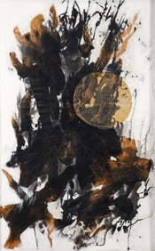 Mary Shaw Marohnic Mixed Media Full Moon 1968