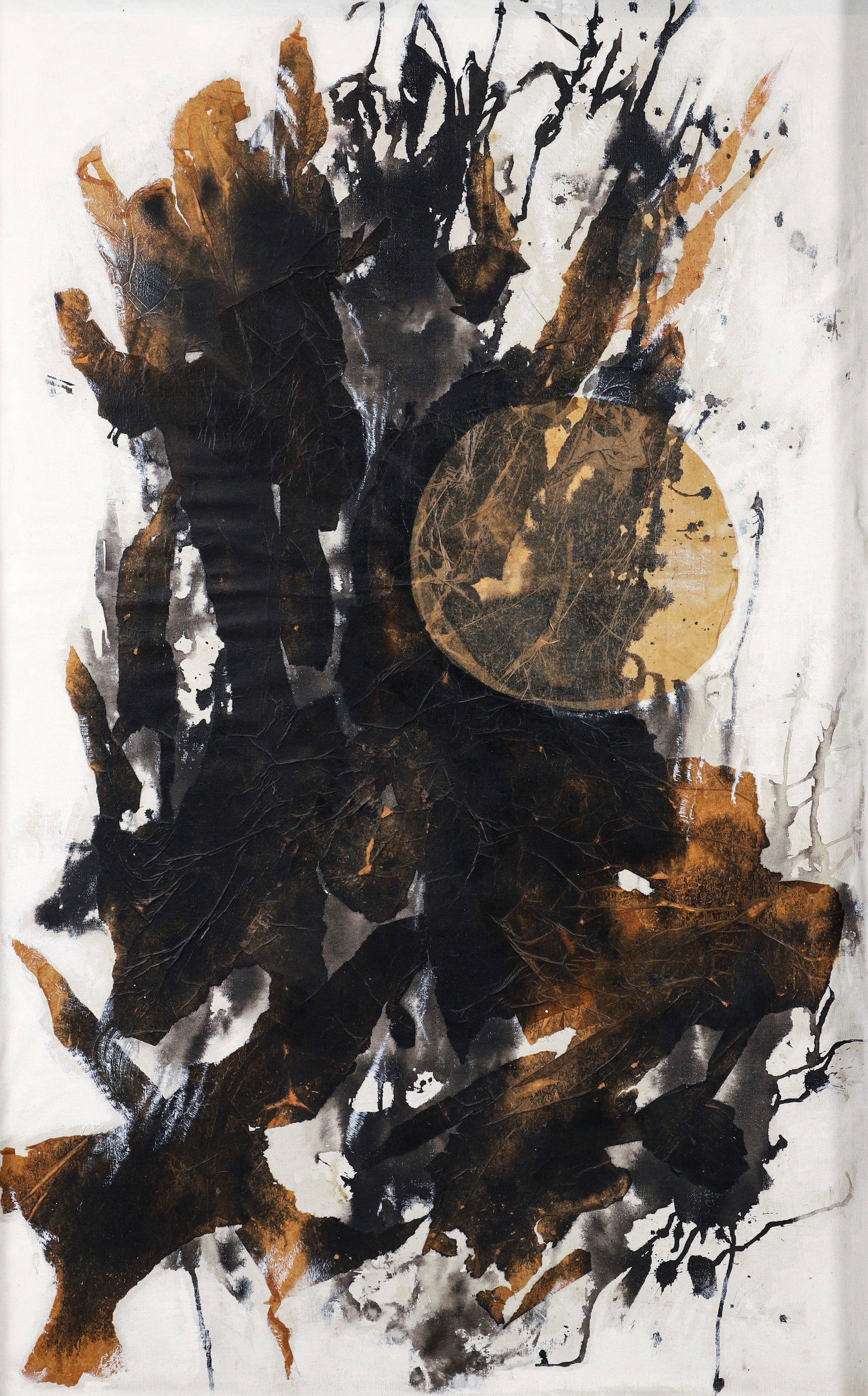Mary Shaw Marohnic Mixed Media Full Moon 1968 (1 of 2)