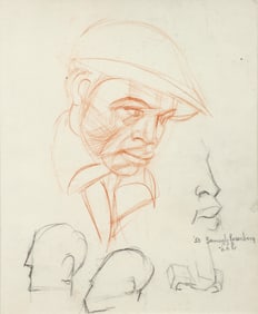 Samuel Rosenberg possibly drawing study for the painting Eviction