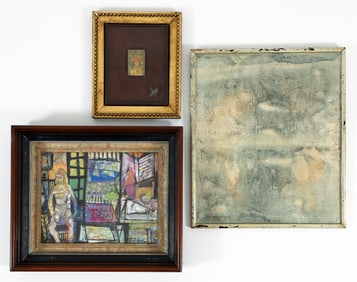 Lot of 3 20th Century Artworks Twiggs, Anliker, Davis