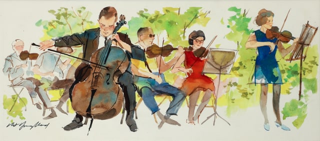 Nat Youngblood Watercolor Symphony in the Park