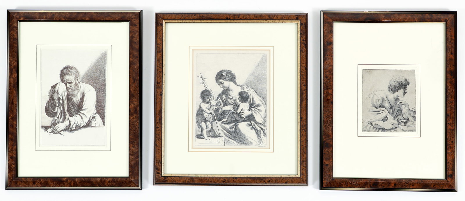 3 Francesco Bartolozzi Engravings After Guercino (1 of 4)