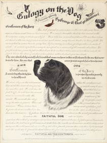 Eulogy on the Dog Ink on Paper Calligraphy and Drawings
