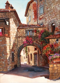 Peter Van Dusen Oil on Canvas Arizona Scene