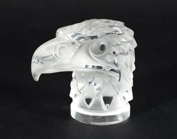 Crystal Lalique Tete D'Aigle (Eagle Head) Sculpture