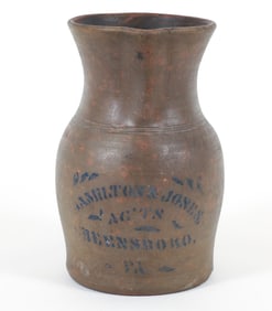 Hamilton and Jones Greensboro PA Stoneware Jar