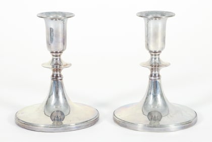 Baldwin & Miller Sterling Silver Weighted Candlesticks