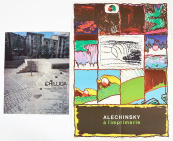 Pierre Alechinsky and Eduardo Chillida Exhibition Posters