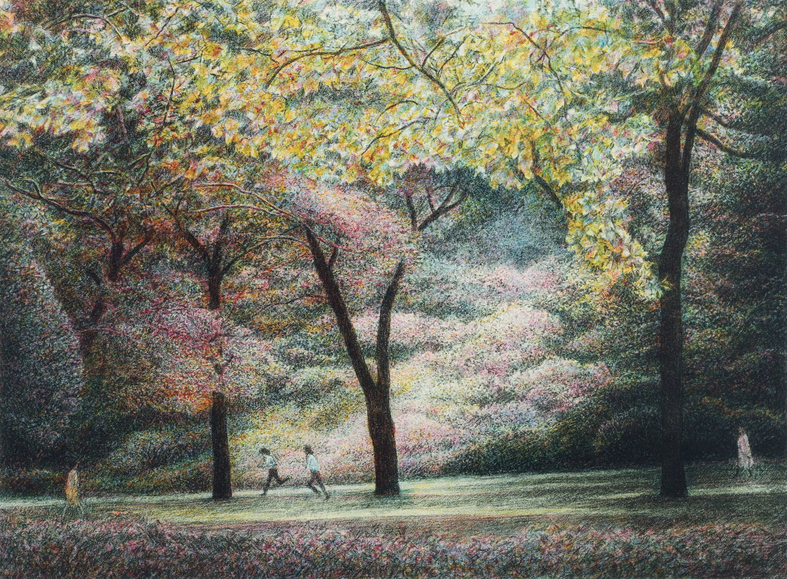 Harold Altman Joggers Lithograph Signed 1993 (1 of 4)