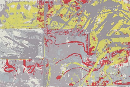 Walter Darby Bannard Black Hound Night Silkscreen 1980