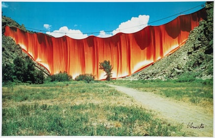 Christo Valley Curtain Colorado Offset Litho Signed