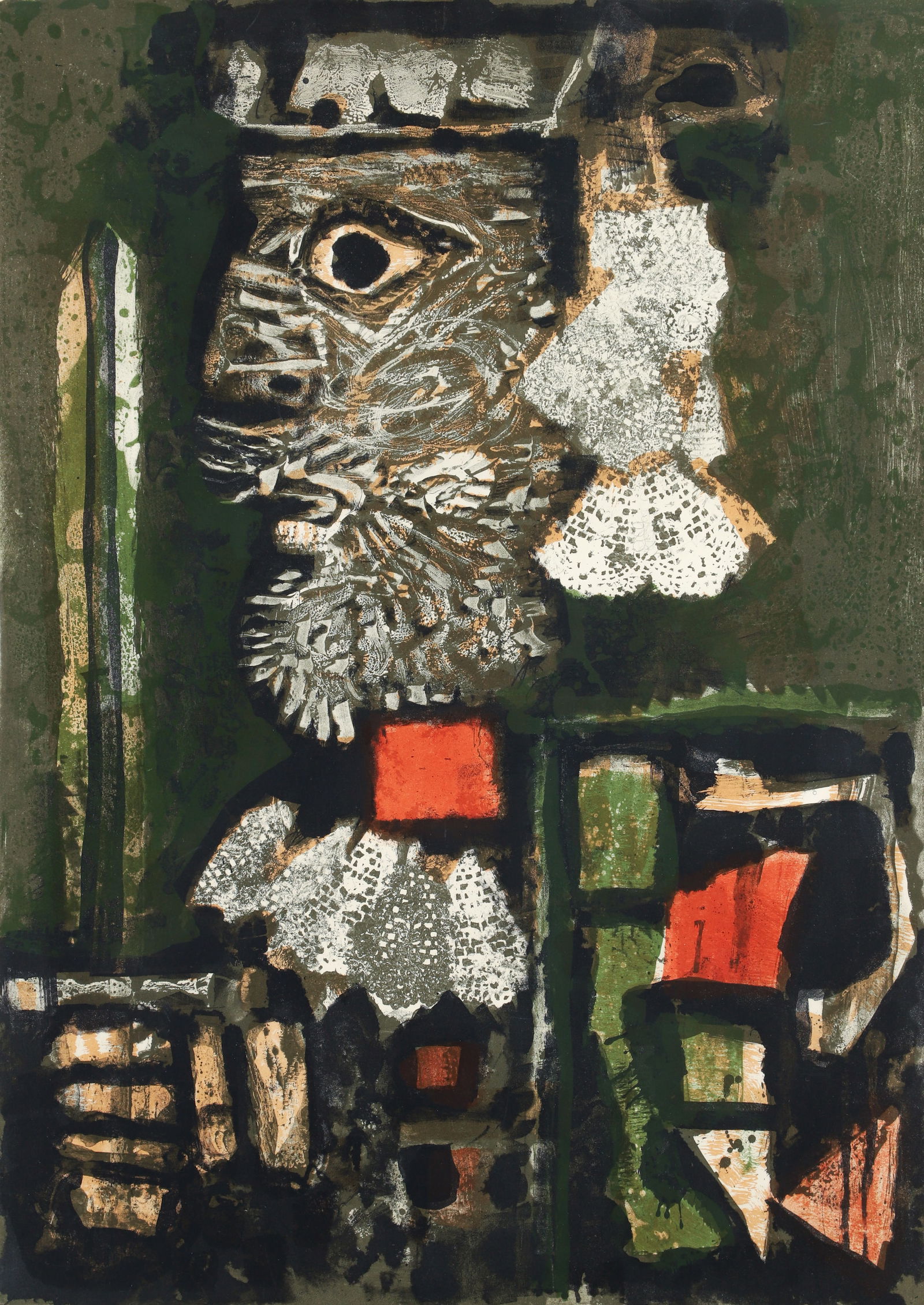 Antoni Clave 1955 orig litho Roi de Cartes (King of Cards) (1 of 3)