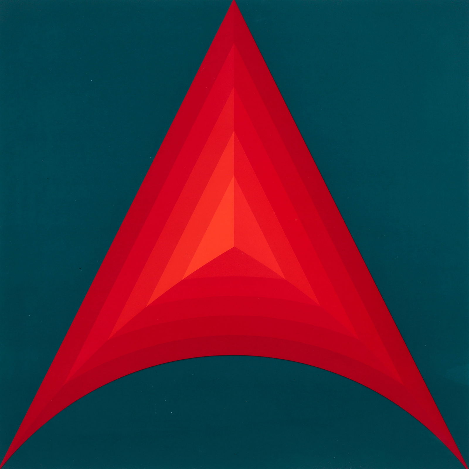 Luitpold Domberger 1973 original serigraph Untitled (LDe 1) (1 of 4)