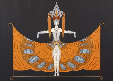 Erte The Hindu Princess Signed Serigraph 1987