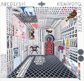 Pedro Friedeberg Alfabetos Secretos Screenprint Signed