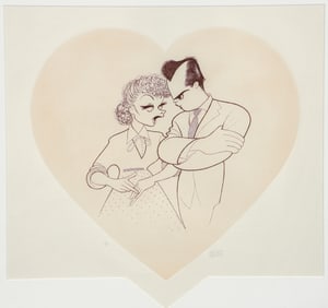 Al Hirschfeld I Love Lucy Signed Etching