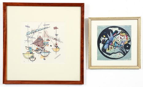Pair of Wassily Kandinsky Color Lithographs from DLM 1953 and 1960