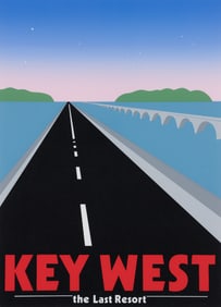 Robert E. Kennedy Lithograph Key West The Last Resort