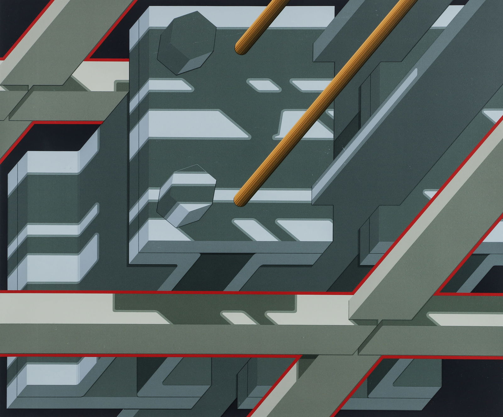 Hugh Kepets Allegheny II Lithograph 1980 Signed (1 of 3)