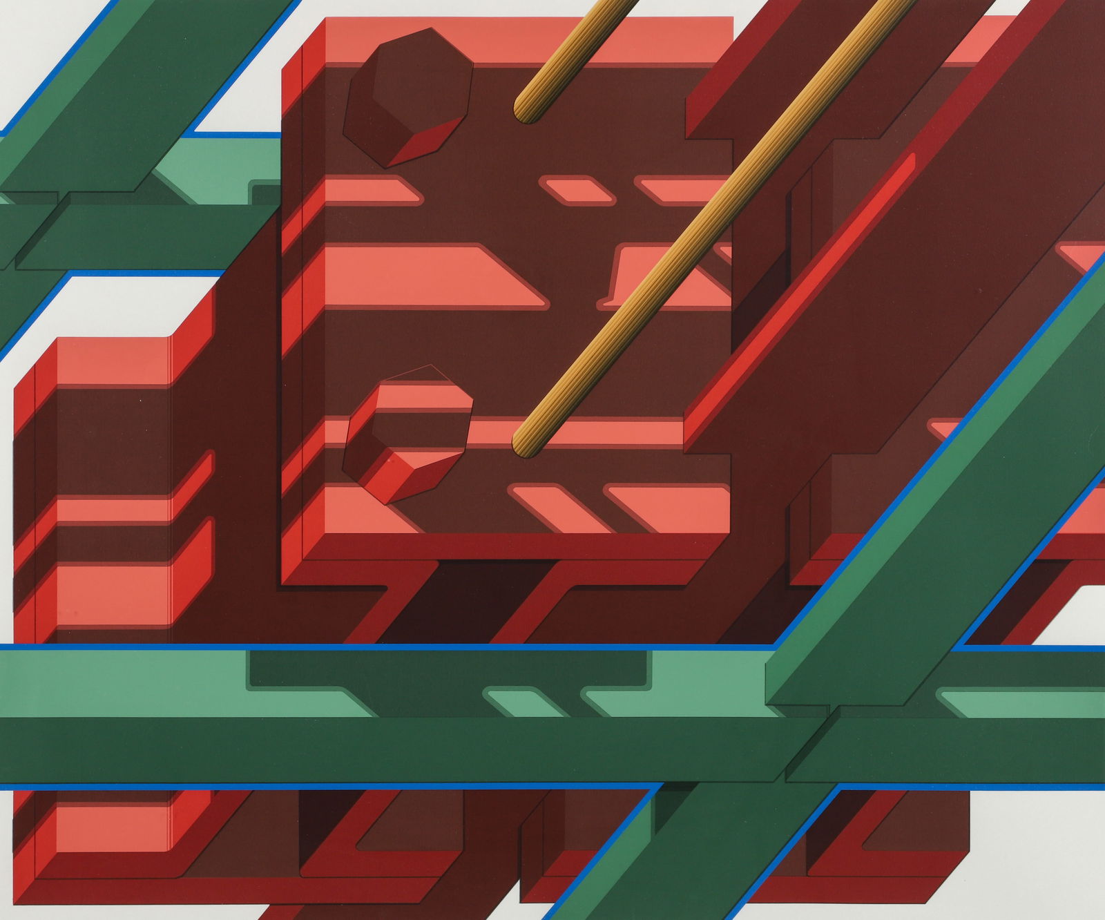 Hugh Kepets Allegheny III Lithograph 1980 Signed (1 of 3)