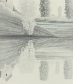 Robert Kipniss Reflections of a Pale Tree Lithograph Signed