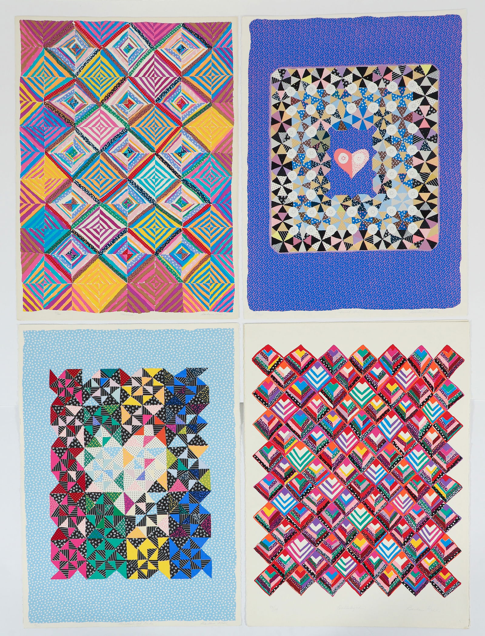 4 Barbara Kohl Silkscreen Prints 1980 (1 of 6)