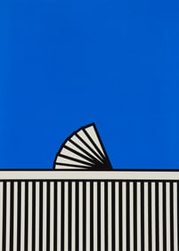 Nicholas Krushenick Kennebunkport Silkscreen 1980 Signed