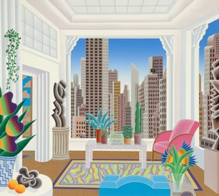 Thomas McKnight Art Deco Room Signed Screenprint