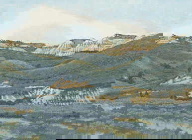 Gordon Mortensen 1977 color woodcut Homage