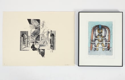 2 Prints, George Nama Intaglio and Marie Kelly Litho