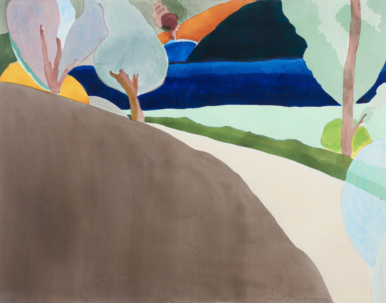 Paul Narkiewicz framed color pochoir Cinnamon Hill (1 of 4)