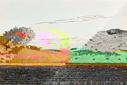 Roger Laux Nelson Boundaries Etching 1979 Signed
