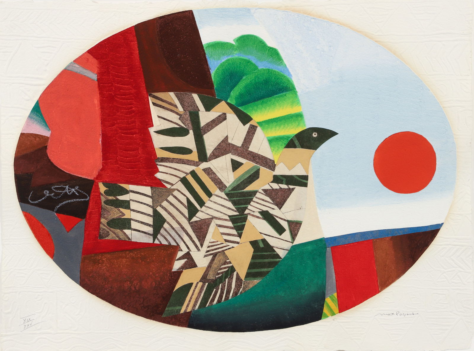 Max Papart Enchanted Dream Etching with Collage (1 of 4)