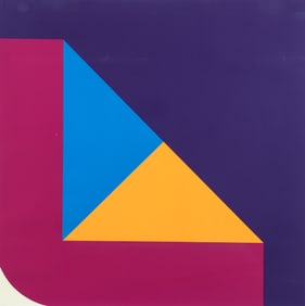 Karl Pfahler Untitled 1970 orig serigraph