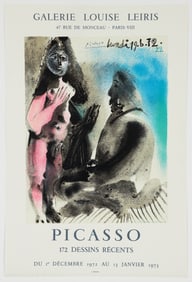 Pablo Picasso Dessins Recents 1972/73 Lithograph Exhibition Poster