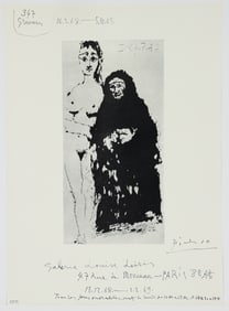 Pablo Picasso 347 Gravures 1968 Paris Exhibition Poster