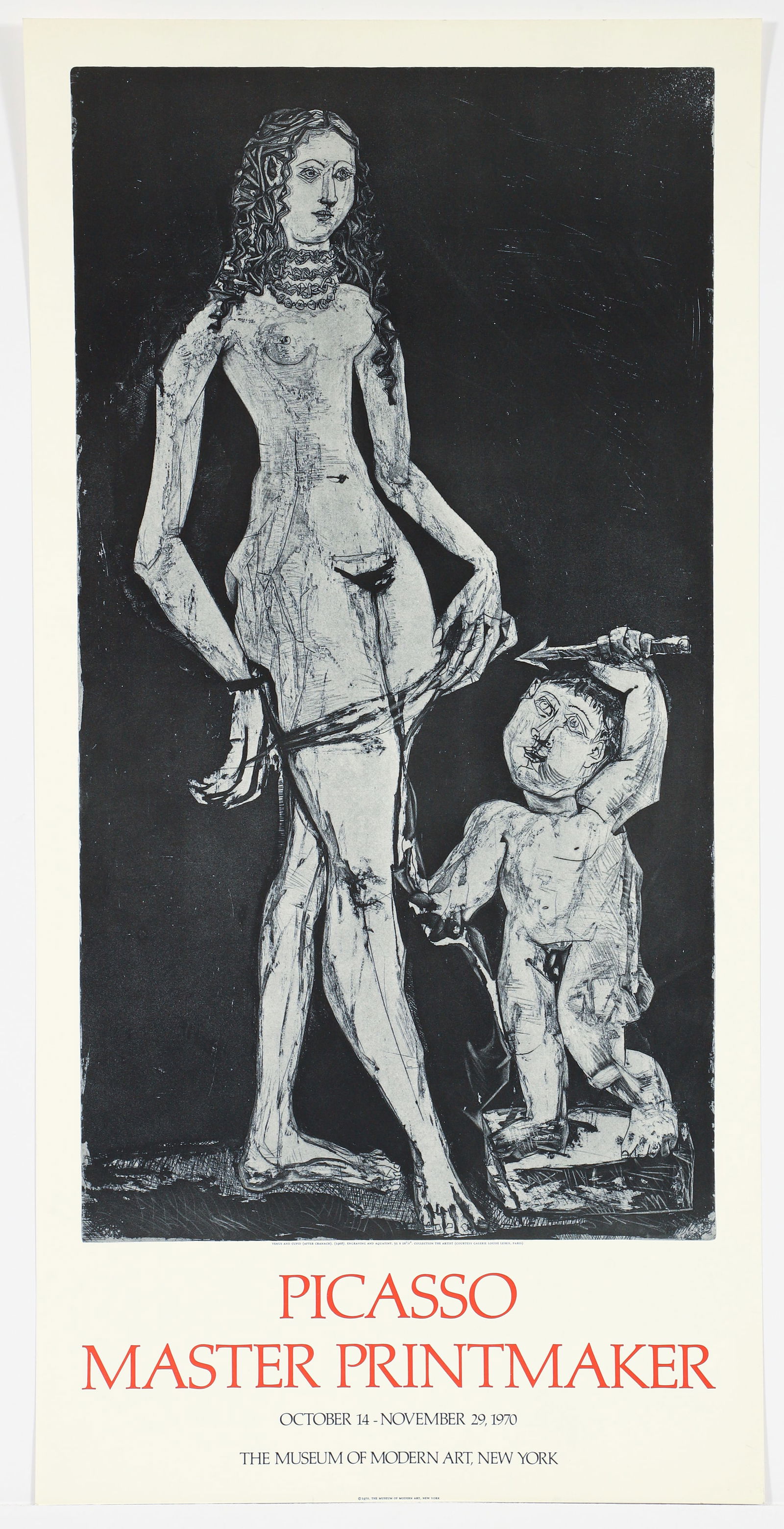 Pablo Picasso Master Printmaker 1970 MoMA Exhibition Poster (1 of 2)