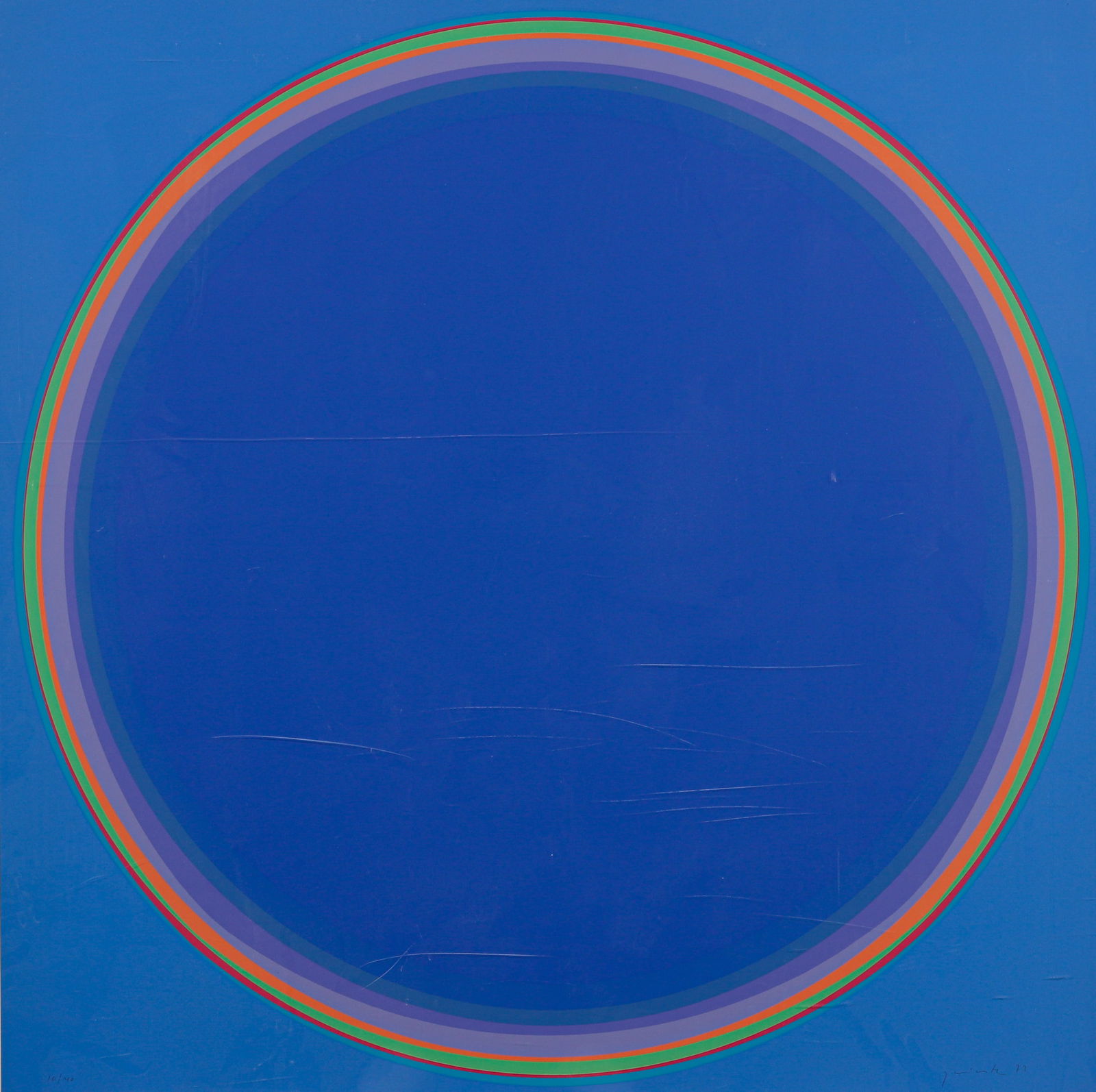 Lothar Quinte 1973 serigraph Corona Blue (1 of 2)