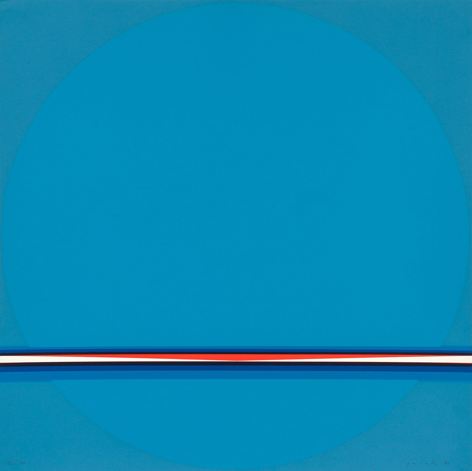 Lothar Quinte Screenprint from Solar Calendar 1971 Signed (1 of 4)