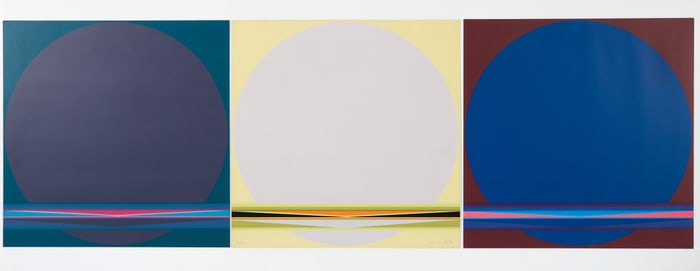 3 Lothar Quinte Screenprints from Solar Calendar 1971 Signed