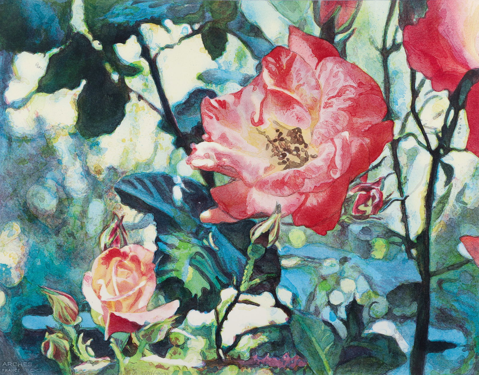 Joseph Raffael 1982 orig litho Carol's Magic Garden (1 of 3)