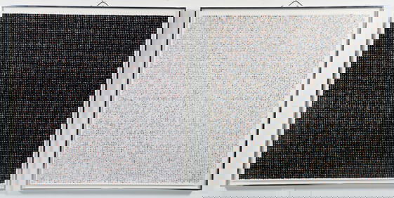 2 framed David Roth Random Colors 1977