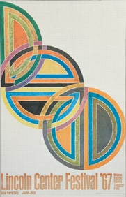 Frank Stella Lincoln Central Festival Poster 1967