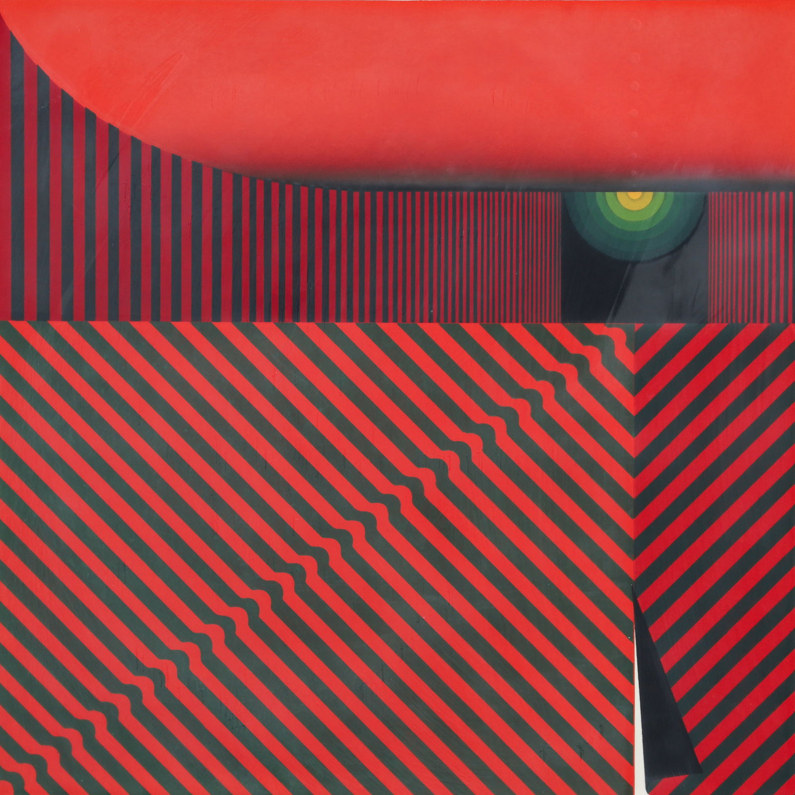 Kunihiro Amano 1974 color woodcut Lost Past 14 (1 of 4)