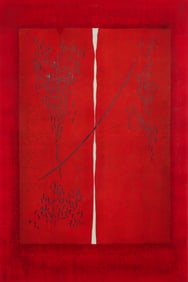 Hiroyuki Tajima 1974 color woodblock Bright Blue